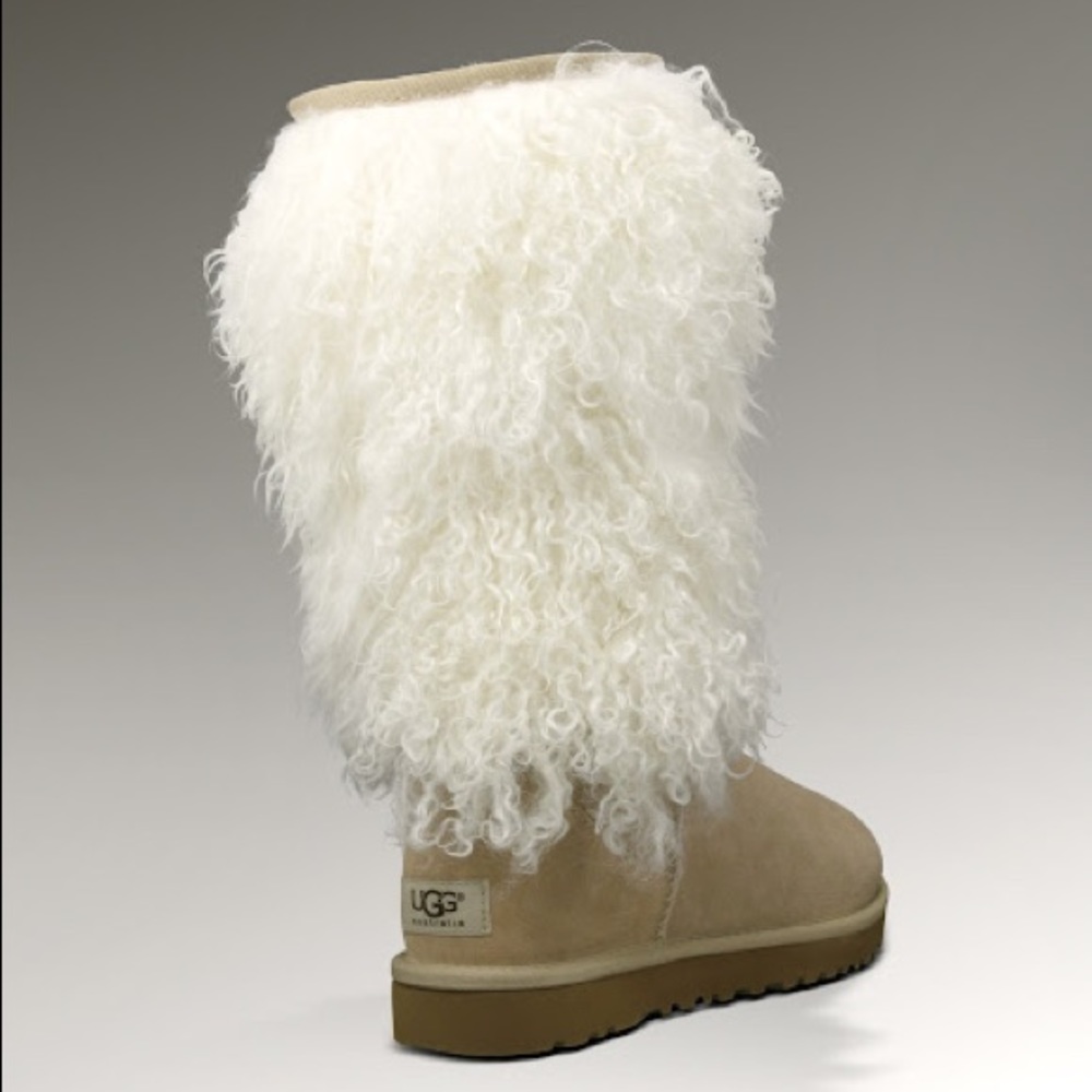 ugh tall Mongolian fur boots size women’s 10